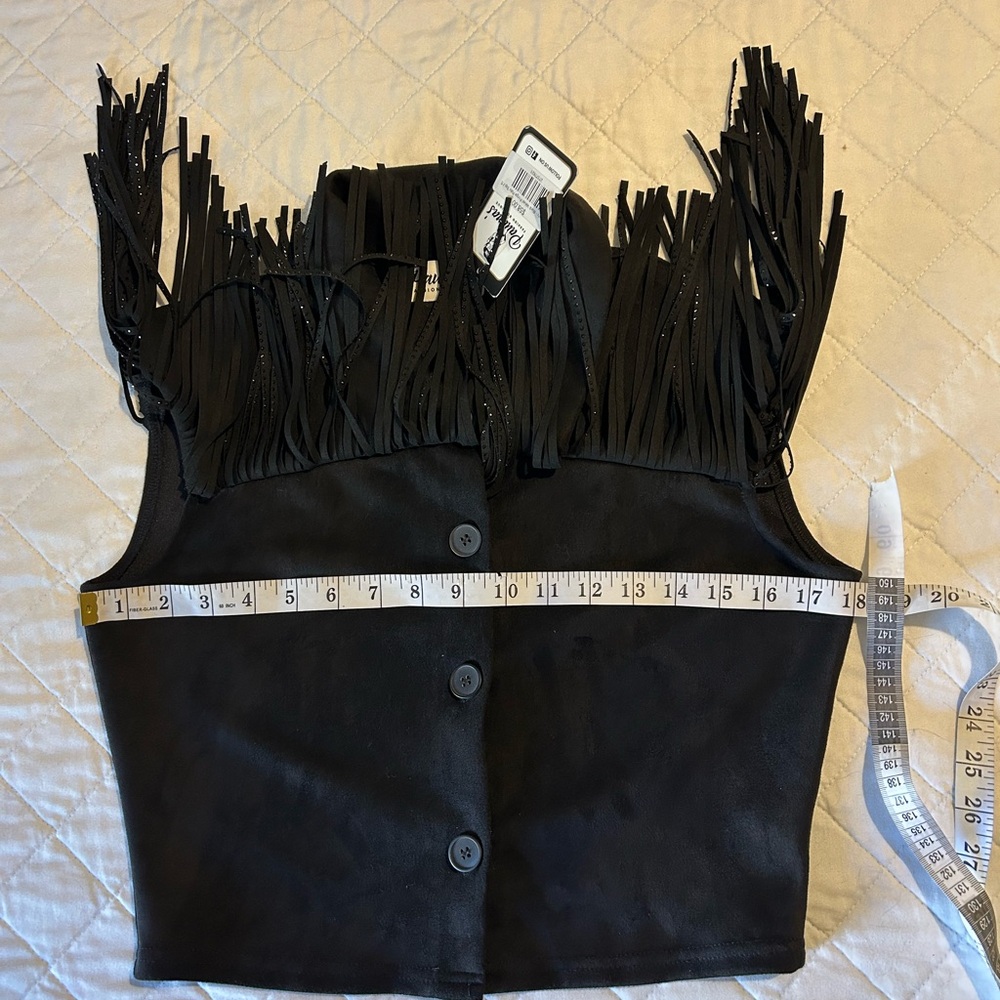 Black Fringe Two-Piece Set - Picture 10 of 13
